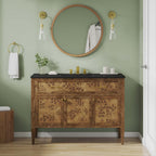 EEI-6453-BLK-BRN Elysian 48" Wood Single Sink Bathroom Vanity by Modway