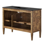 EEI-6453-BLK-BRN Elysian 48" Wood Single Sink Bathroom Vanity by Modway