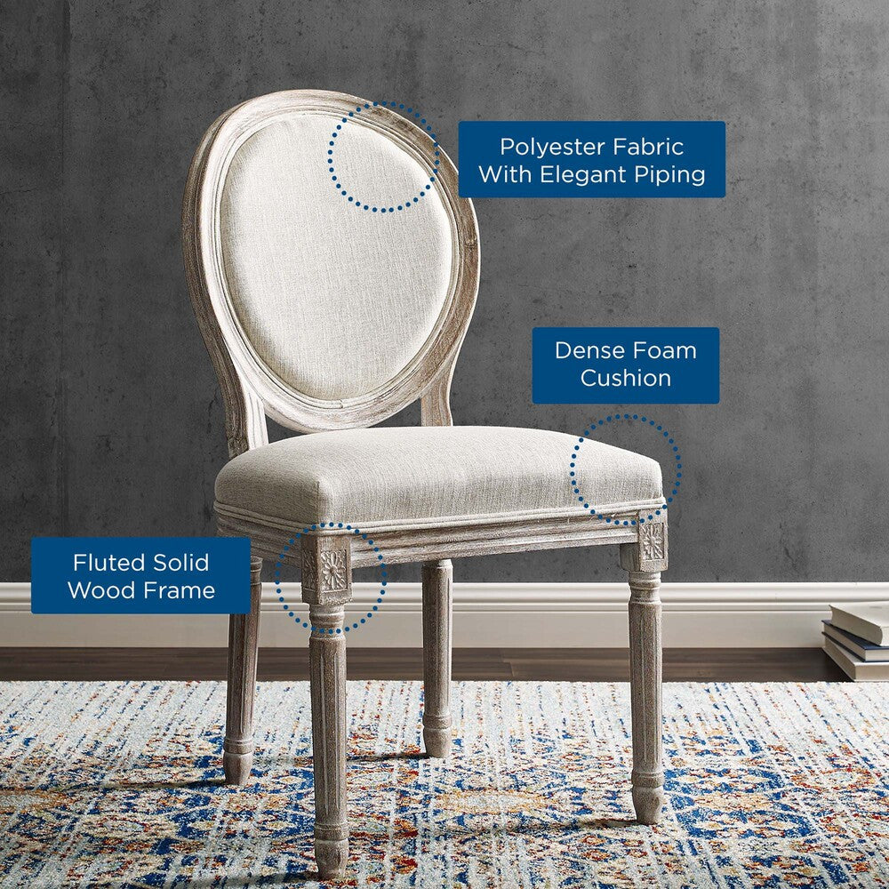 Modway Emanate Upholstered Fabric Dining Side Chair Set of 4 by Modway-EEI-3468-BEI
