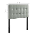 MOD-5176 Emily Upholstered Fabric Twin Headboard by Modway