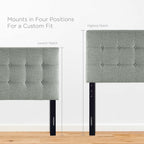 MOD-5176 Emily Upholstered Fabric Twin Headboard by Modway