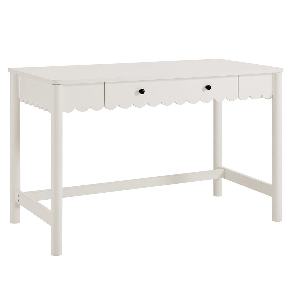 EEI-7155 Emmeline 1-Drawer Scallop Writing Desk by Modway