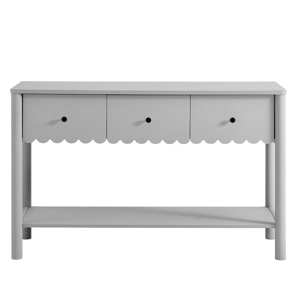 EEI-7154 Emmeline 3-Drawer Scalloped Console Table by Modway