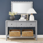 EEI-7154 Emmeline 3-Drawer Scalloped Console Table by Modway