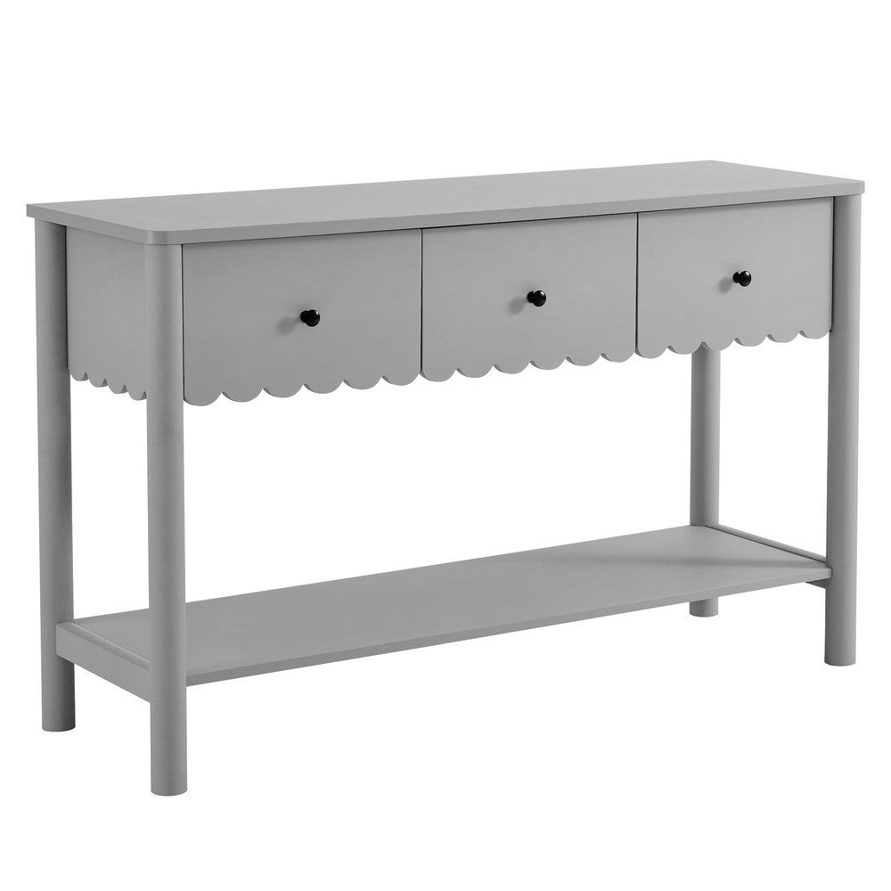 EEI-7154 Emmeline 3-Drawer Scalloped Console Table by Modway