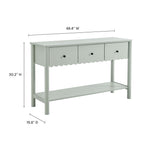 EEI-7154 Emmeline 3-Drawer Scalloped Console Table by Modway