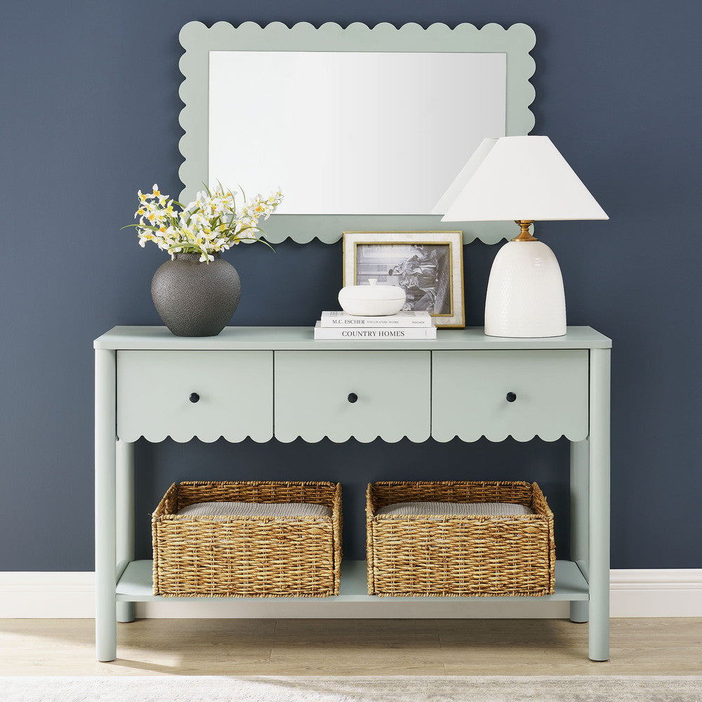 EEI-7154 Emmeline 3-Drawer Scalloped Console Table by Modway