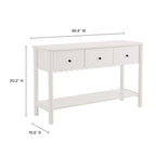 EEI-7154 Emmeline 3-Drawer Scalloped Console Table by Modway