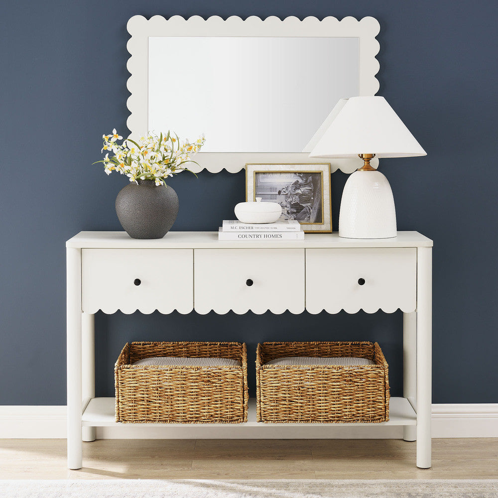 EEI-7154 Emmeline 3-Drawer Scalloped Console Table by Modway