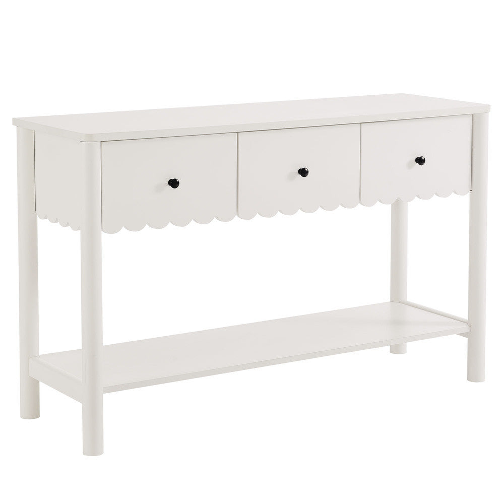 EEI-7154 Emmeline 3-Drawer Scalloped Console Table by Modway