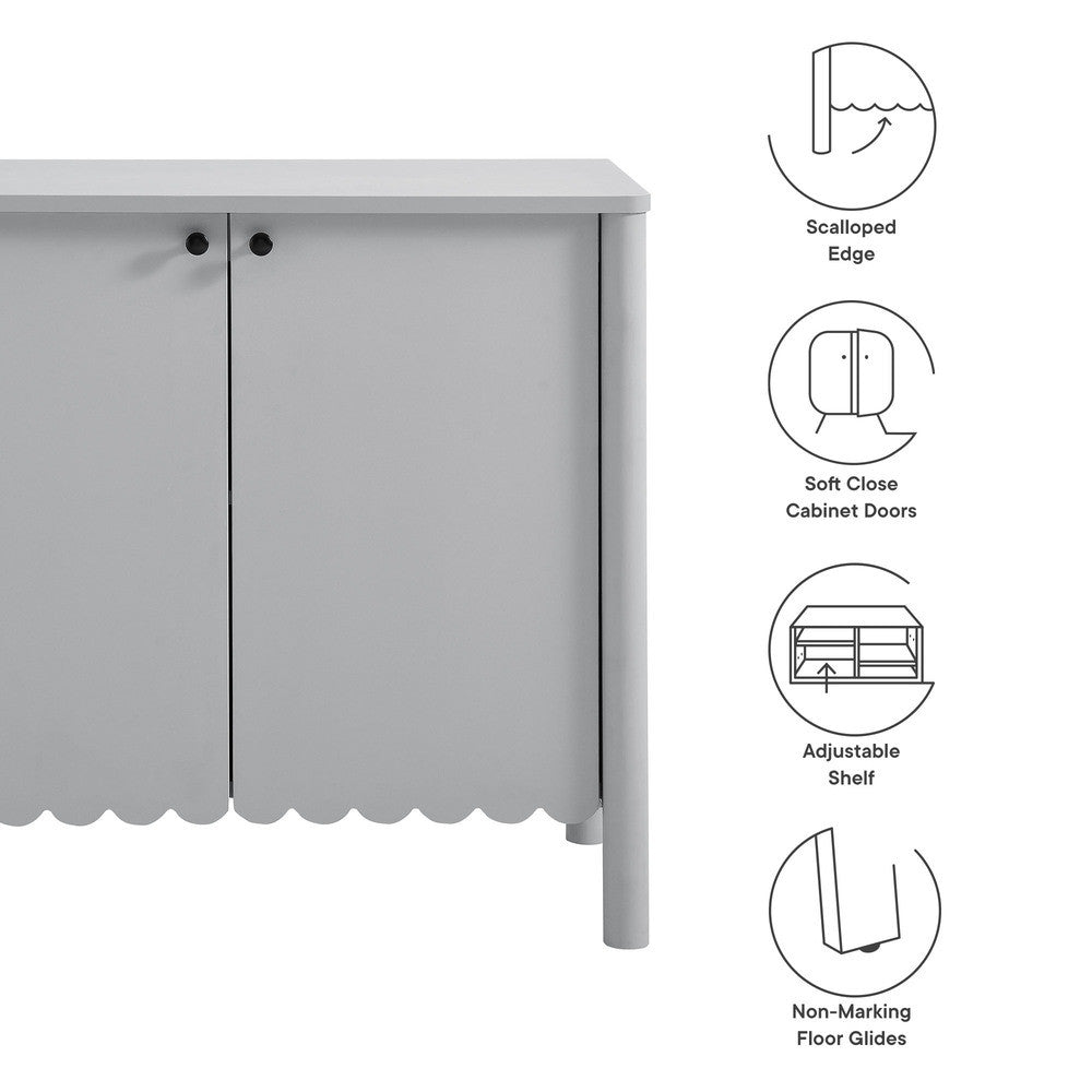 EEI-7152 Emmeline 35" 2-Door Scalloped Sideboard Cabinet by Modway