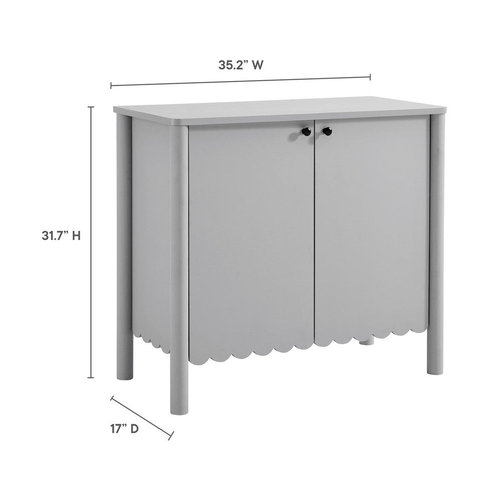 EEI-7152 Emmeline 35" 2-Door Scalloped Sideboard Cabinet by Modway