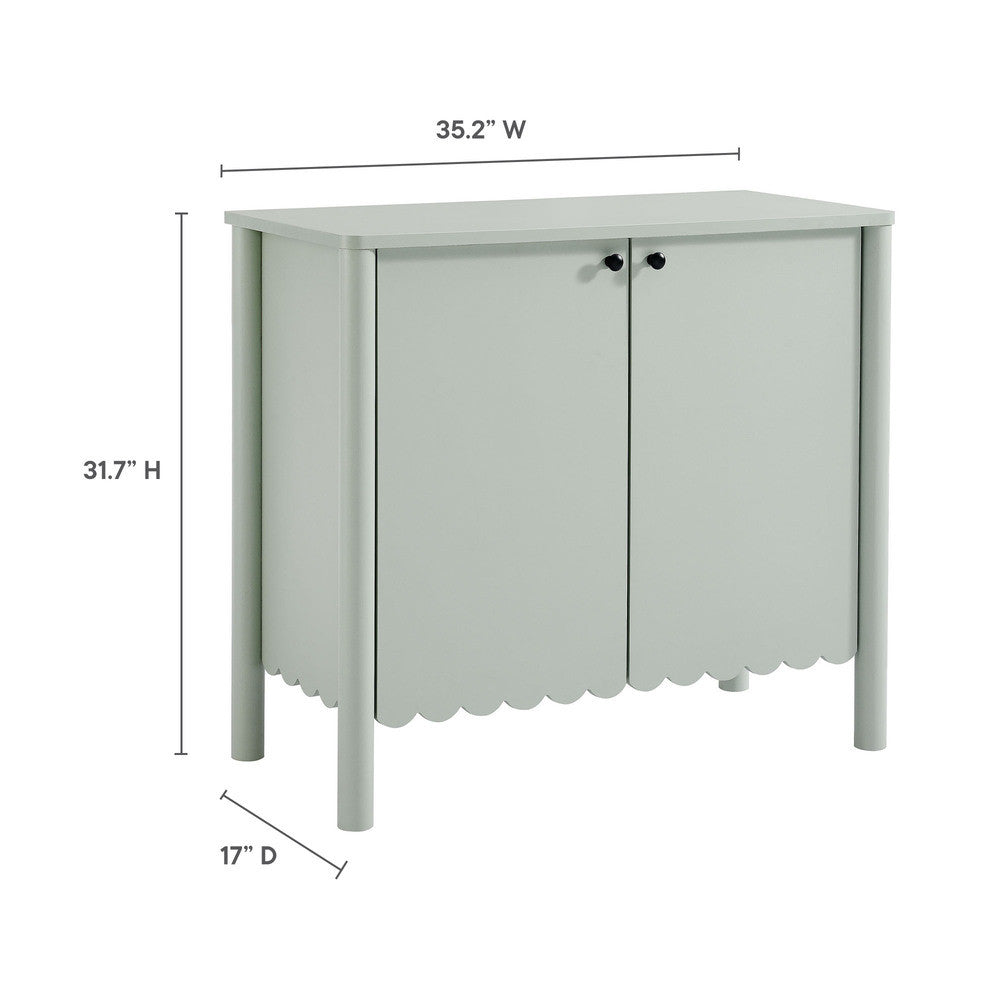 EEI-7152 Emmeline 35" 2-Door Scalloped Sideboard Cabinet by Modway