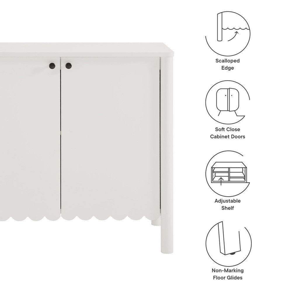 EEI-7152 Emmeline 35" 2-Door Scalloped Sideboard Cabinet by Modway