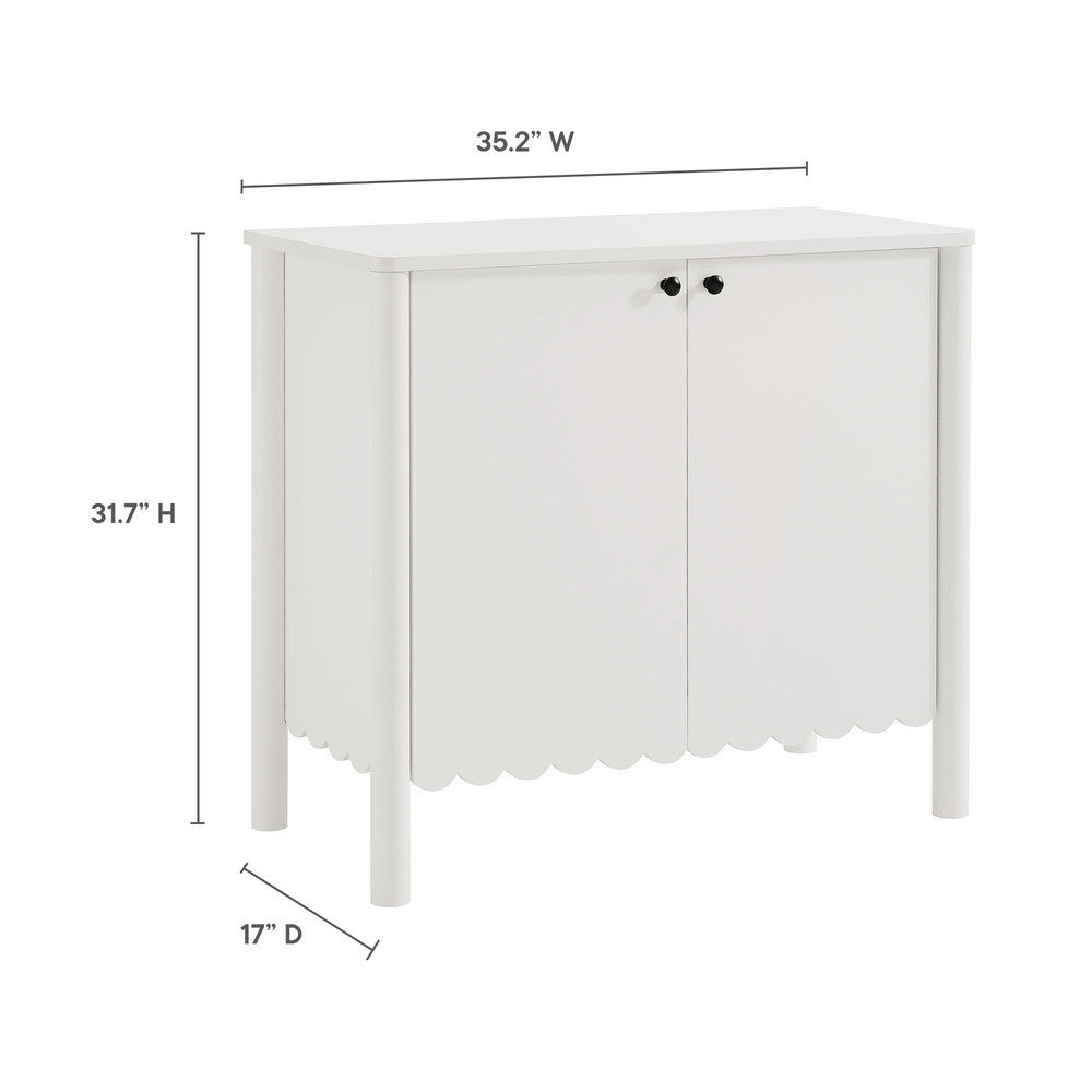 EEI-7152 Emmeline 35" 2-Door Scalloped Sideboard Cabinet by Modway