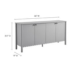 EEI-7153 Emmeline 66" 4-Door Scalloped Sideboard Cabinet by Modway