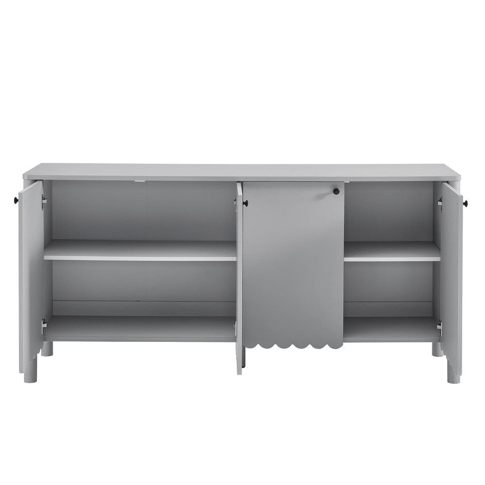 EEI-7153 Emmeline 66" 4-Door Scalloped Sideboard Cabinet by Modway