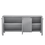EEI-7153 Emmeline 66" 4-Door Scalloped Sideboard Cabinet by Modway