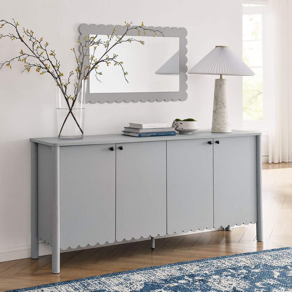 EEI-7153 Emmeline 66" 4-Door Scalloped Sideboard Cabinet by Modway