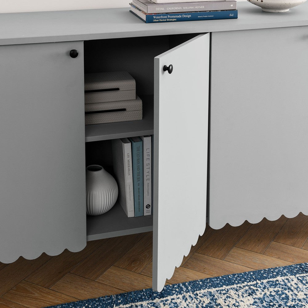 EEI-7153 Emmeline 66" 4-Door Scalloped Sideboard Cabinet by Modway