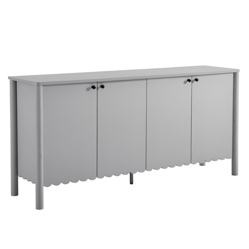 EEI-7153 Emmeline 66" 4-Door Scalloped Sideboard Cabinet by Modway