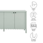 EEI-7153 Emmeline 66" 4-Door Scalloped Sideboard Cabinet by Modway