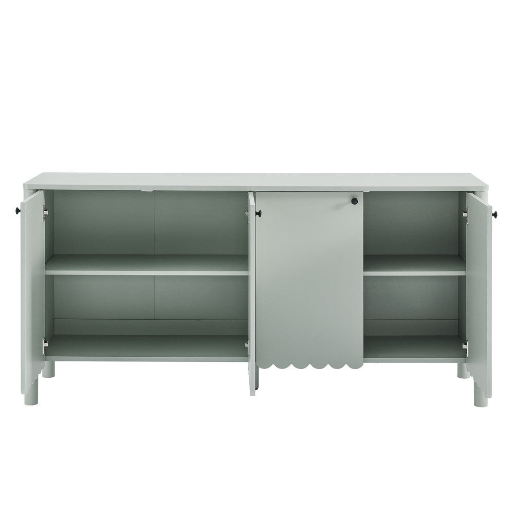 EEI-7153 Emmeline 66" 4-Door Scalloped Sideboard Cabinet by Modway