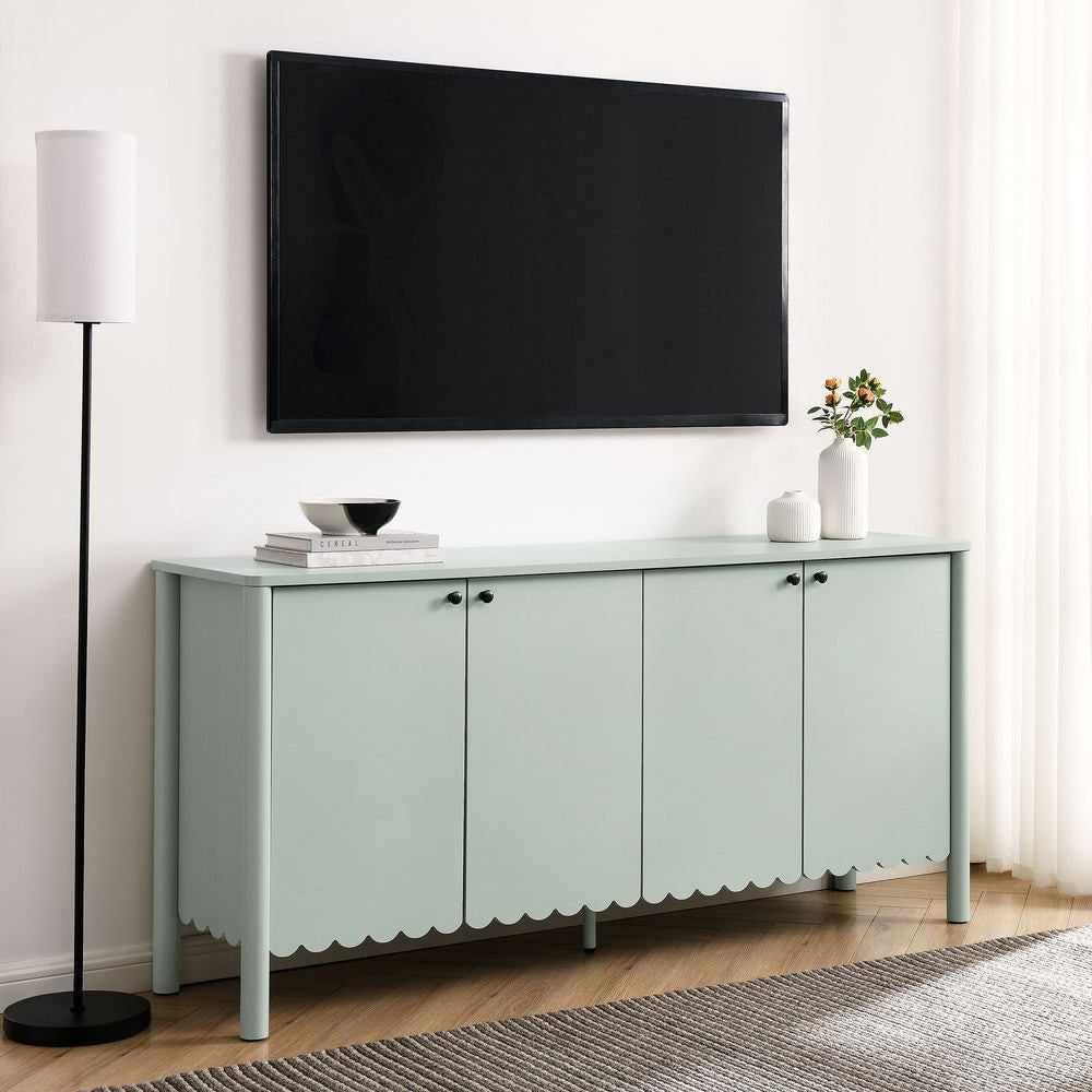 EEI-7153 Emmeline 66" 4-Door Scalloped Sideboard Cabinet by Modway