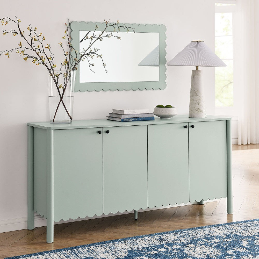 EEI-7153 Emmeline 66" 4-Door Scalloped Sideboard Cabinet by Modway