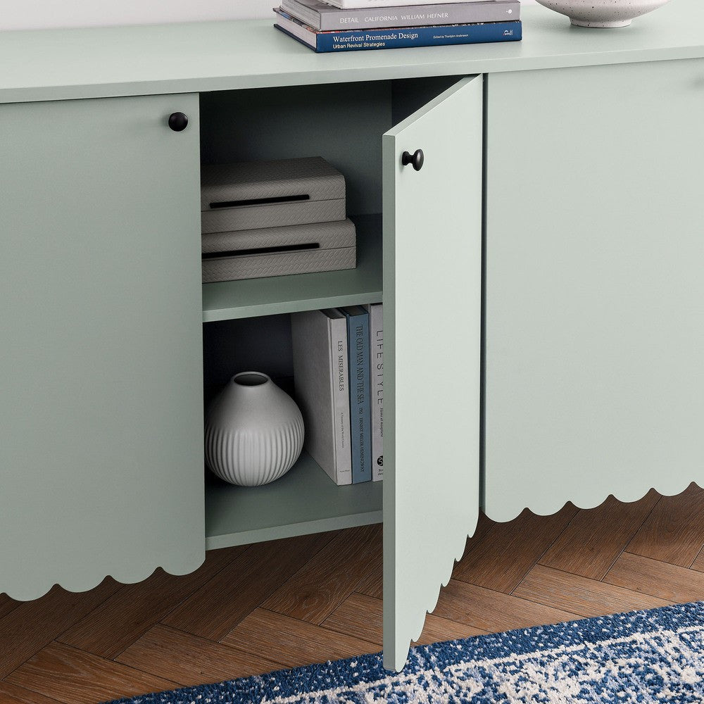 EEI-7153 Emmeline 66" 4-Door Scalloped Sideboard Cabinet by Modway