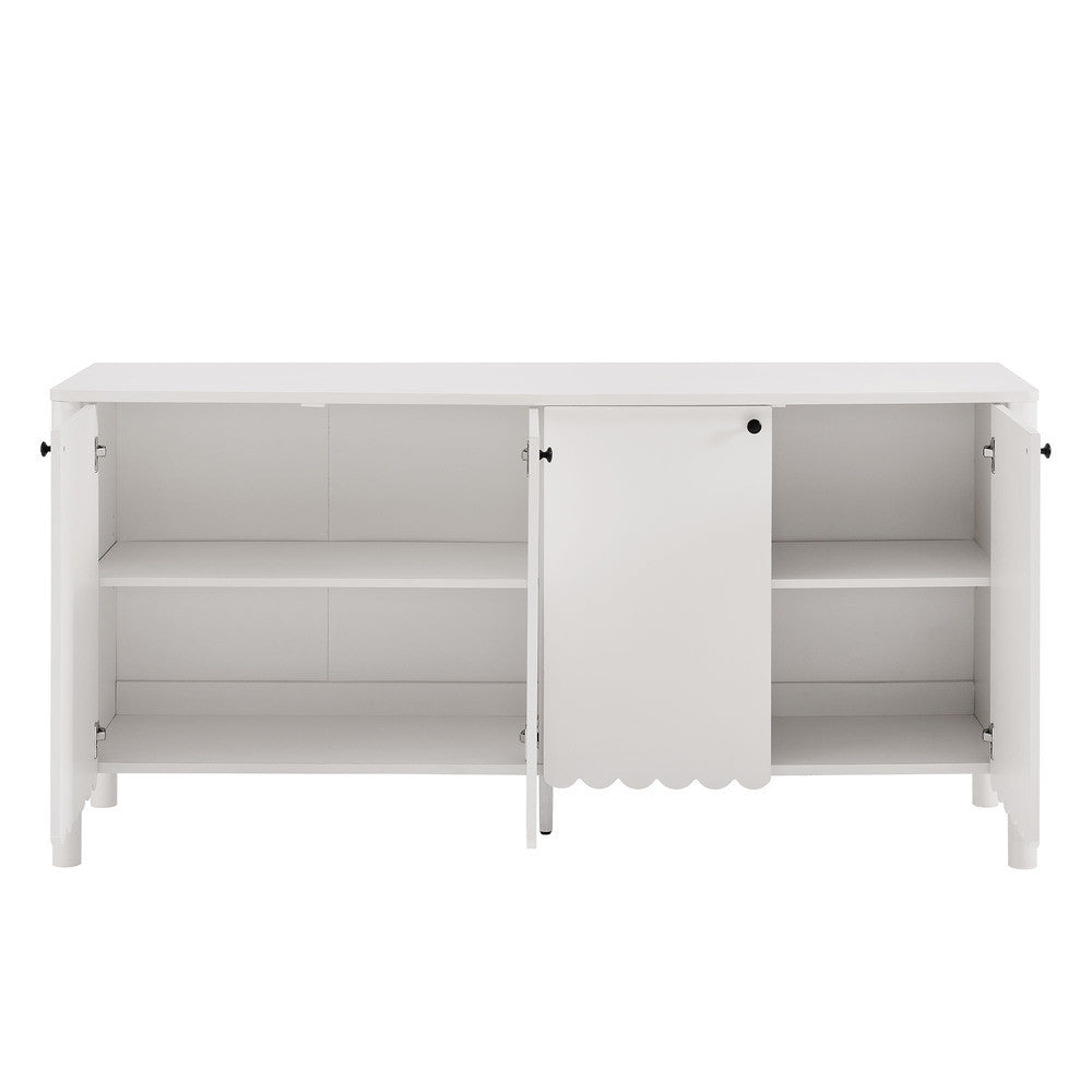 EEI-7153 Emmeline 66" 4-Door Scalloped Sideboard Cabinet by Modway