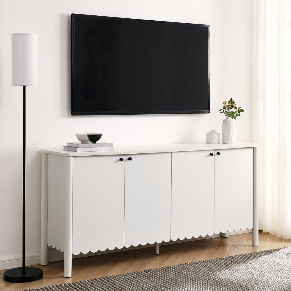 EEI-7153 Emmeline 66" 4-Door Scalloped Sideboard Cabinet by Modway