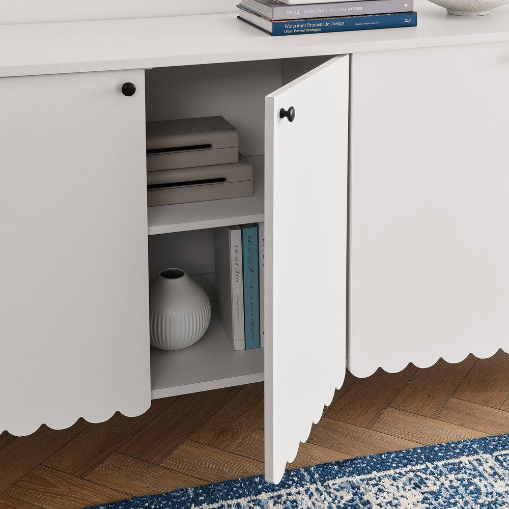 EEI-7153 Emmeline 66" 4-Door Scalloped Sideboard Cabinet by Modway