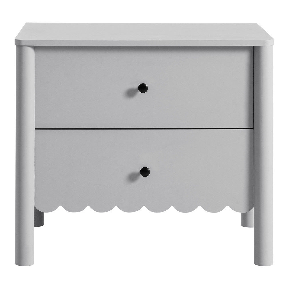 MOD-7206 Emmeline Scalloped 2-Drawer Nightstand by Modway