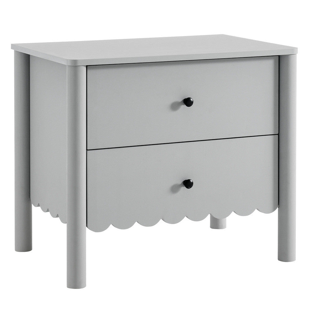MOD-7206 Emmeline Scalloped 2-Drawer Nightstand by Modway