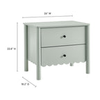 MOD-7206 Emmeline Scalloped 2-Drawer Nightstand by Modway