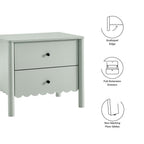 MOD-7206 Emmeline Scalloped 2-Drawer Nightstand by Modway