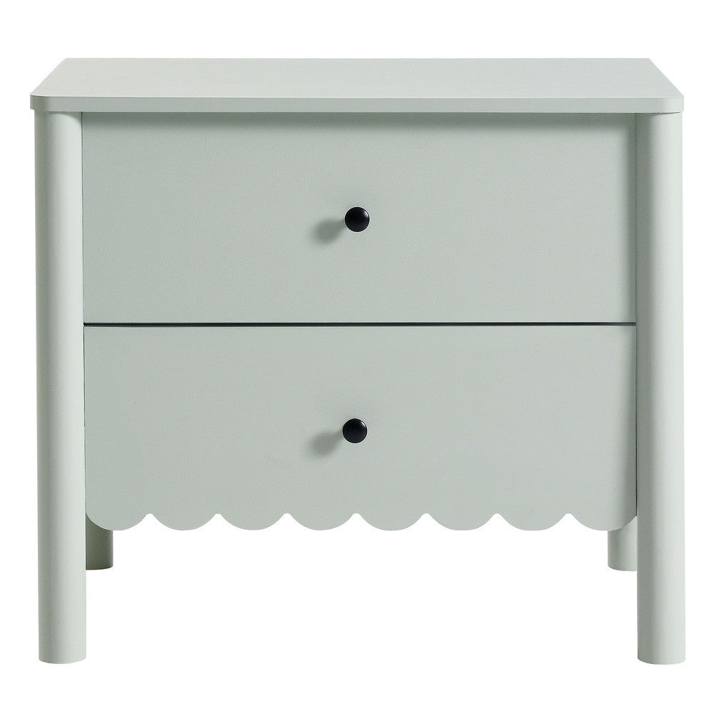 MOD-7206 Emmeline Scalloped 2-Drawer Nightstand by Modway