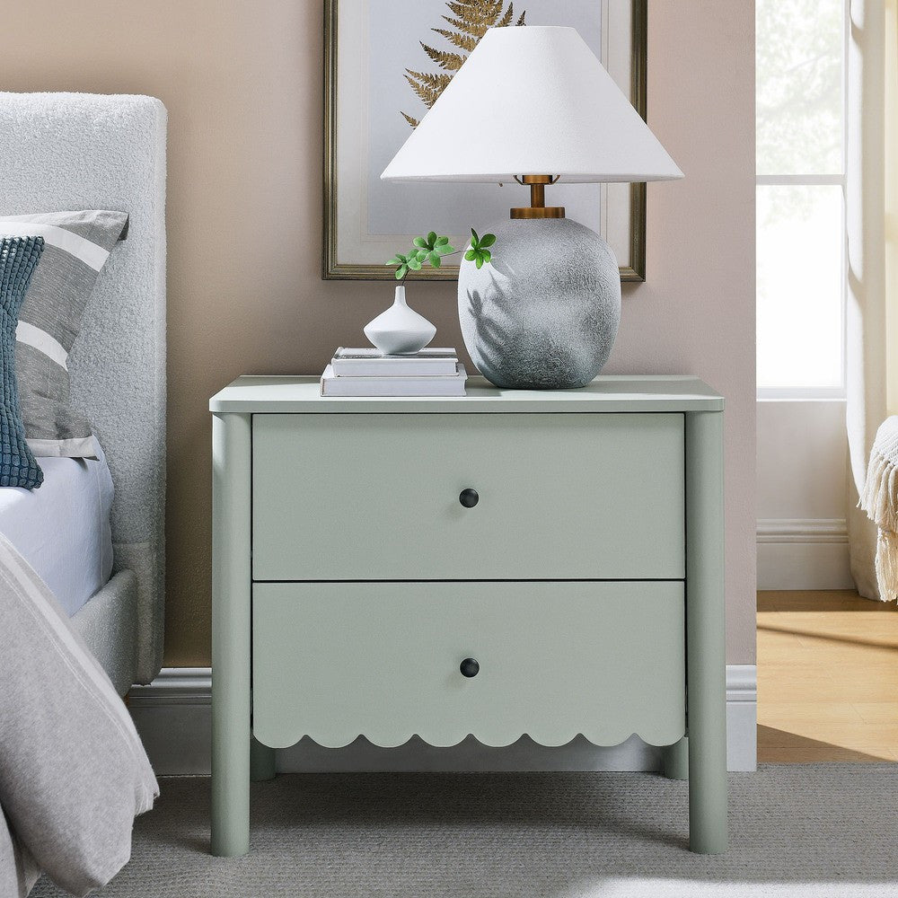 MOD-7206 Emmeline Scalloped 2-Drawer Nightstand by Modway