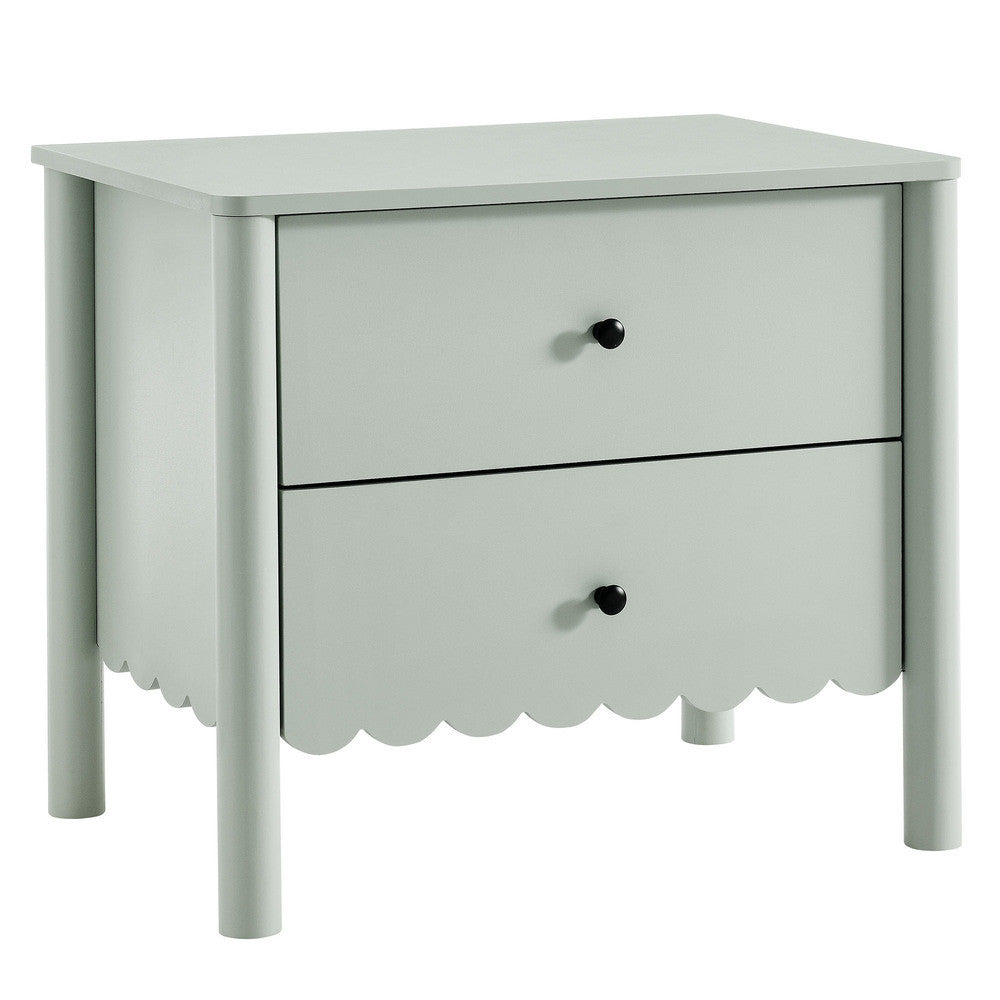 MOD-7206 Emmeline Scalloped 2-Drawer Nightstand by Modway