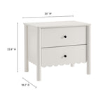 MOD-7206 Emmeline Scalloped 2-Drawer Nightstand by Modway
