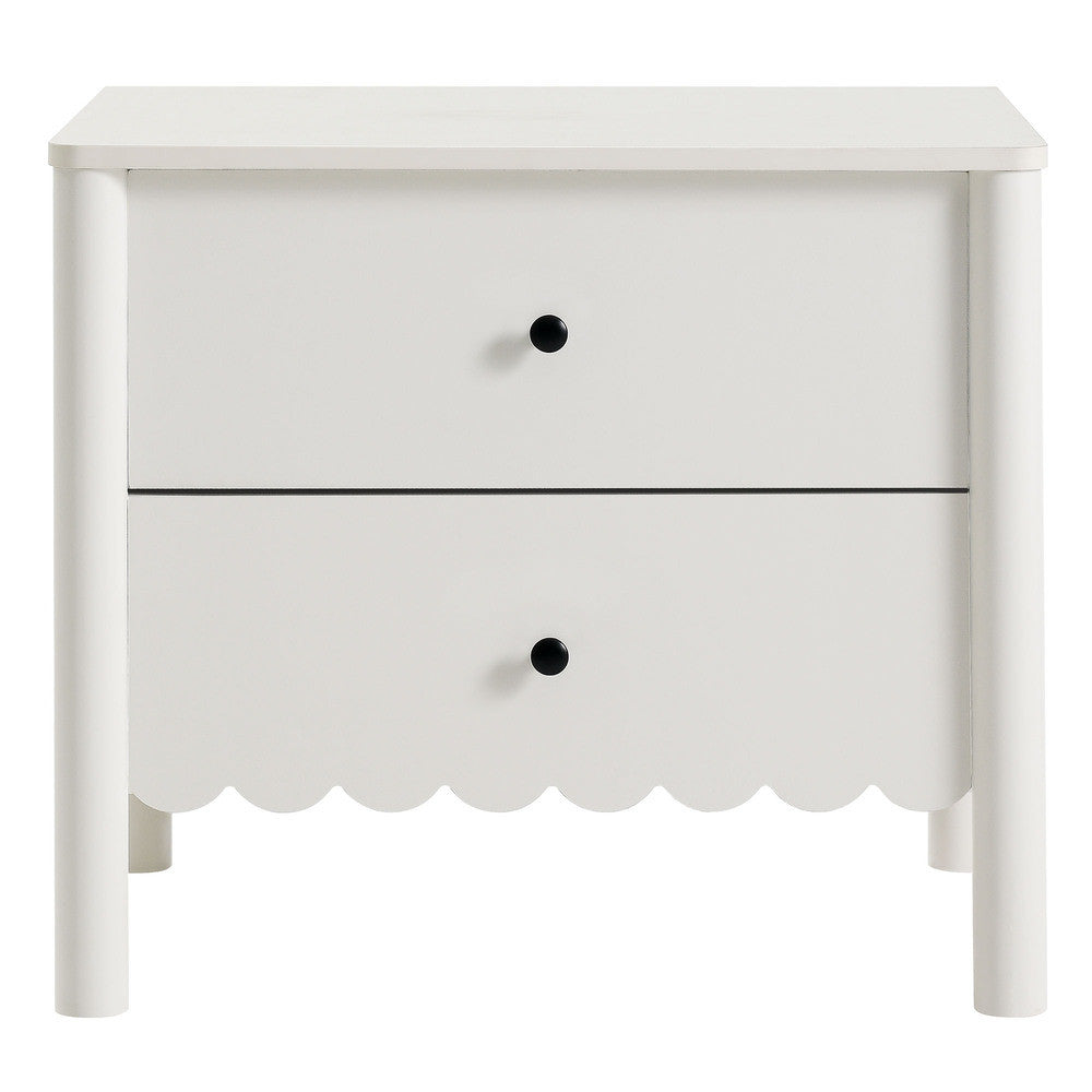MOD-7206 Emmeline Scalloped 2-Drawer Nightstand by Modway