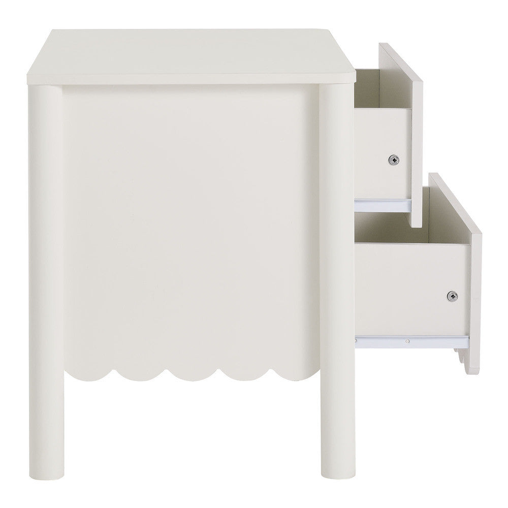 MOD-7206 Emmeline Scalloped 2-Drawer Nightstand by Modway
