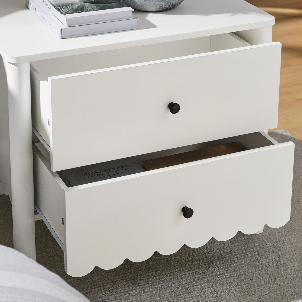 MOD-7206 Emmeline Scalloped 2-Drawer Nightstand by Modway