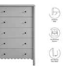 EEI-7156 Emmeline Scalloped 5-Drawer Chest by Modway