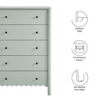 EEI-7156 Emmeline Scalloped 5-Drawer Chest by Modway