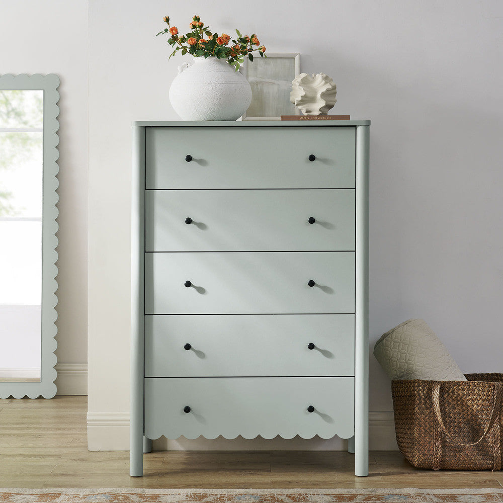 EEI-7156 Emmeline Scalloped 5-Drawer Chest by Modway