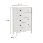 EEI-7156 Emmeline Scalloped 5-Drawer Chest by Modway