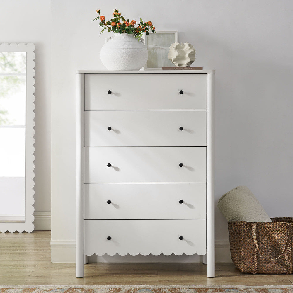 EEI-7156 Emmeline Scalloped 5-Drawer Chest by Modway