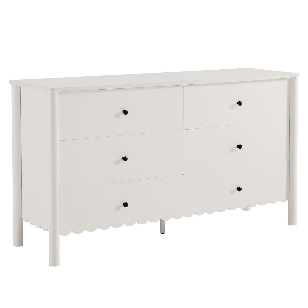 EEI-7157 Emmeline Scalloped 6-Drawer Dresser by Modway
